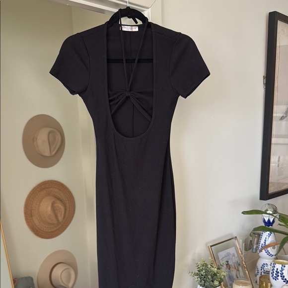 New Cutout Black Dress - Picture 3 of 9